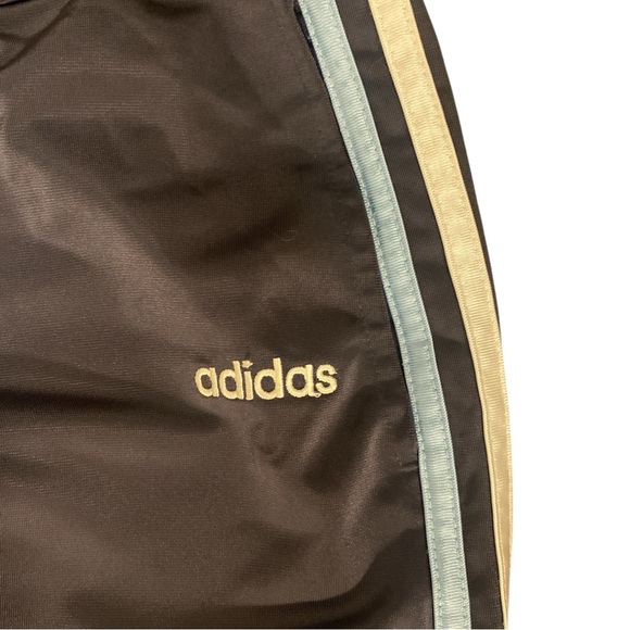 VTG Adidas Track Pants Men's Medium Gray 3 Stripe Y2K Sports Athleisure Logo Gym - Picture 3 of 10